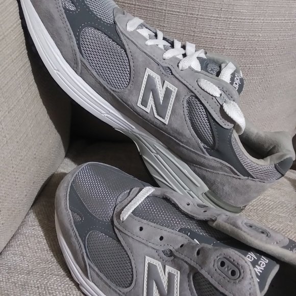 New Balance 993 Grey size 13 Silver White Gray Made In USA Men's Retro MR993GL - Picture 7 of 14